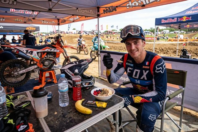 Nutrition pilote motocross